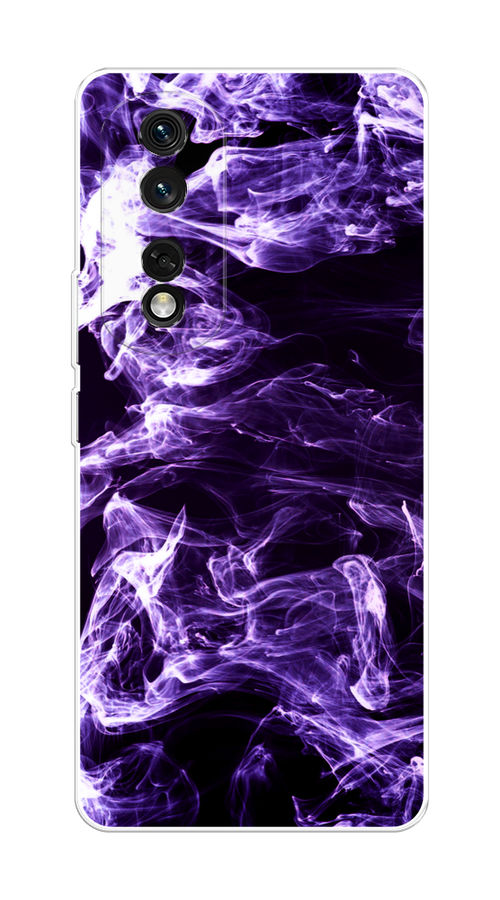 

Чехол на Honor 80 Pro "Фиолетовый дым", Фиолетовый;белый;черный, 6120450-3