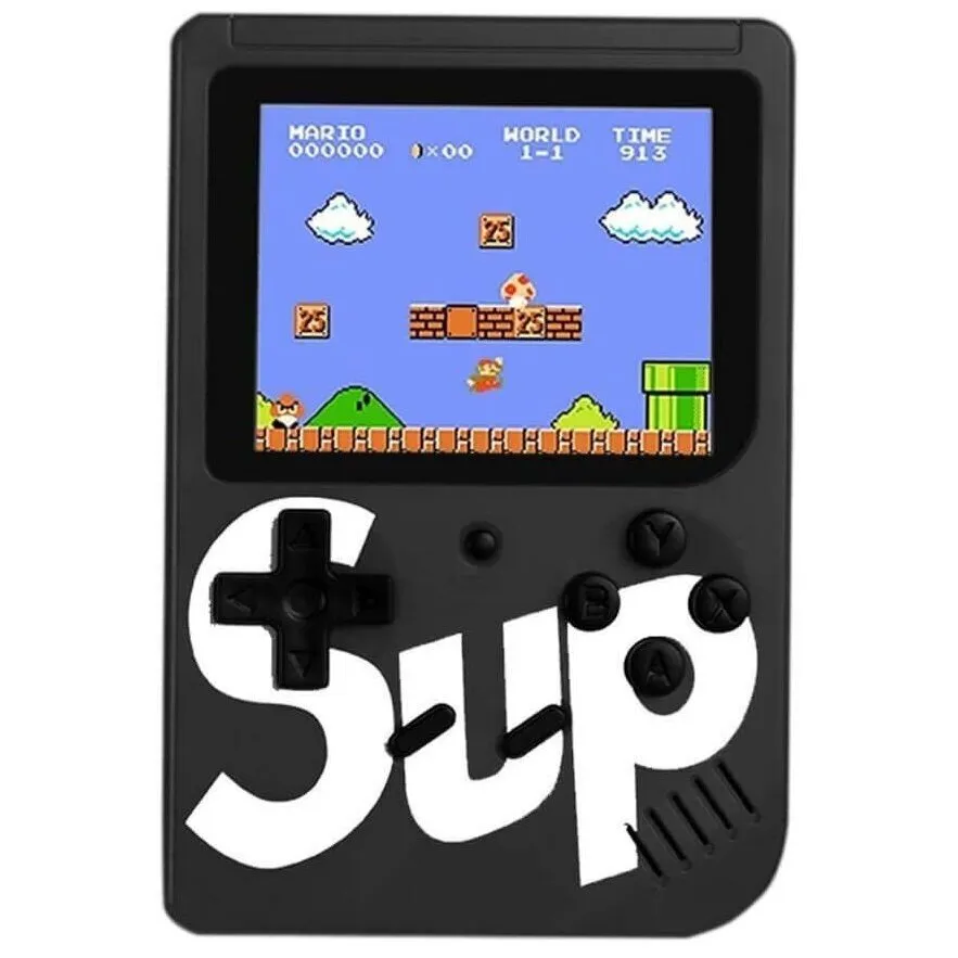 Портативная игровая приставка SUP GAME BOX 400 игр в 1, 8 bit/BLACK