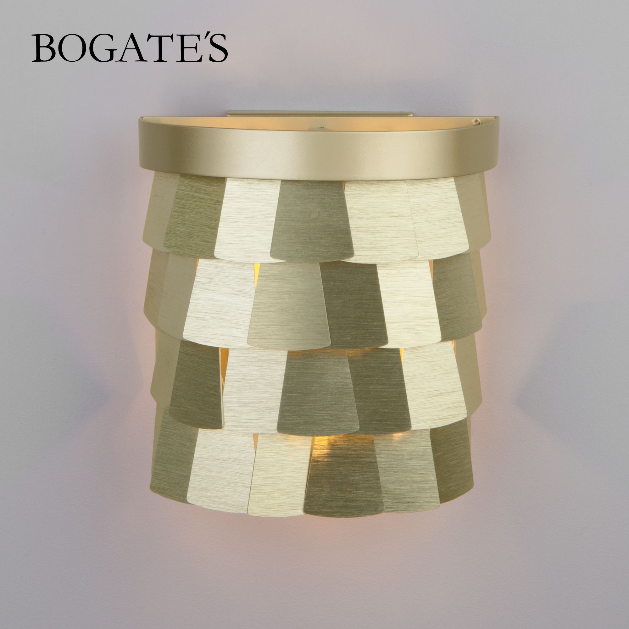 

Бра настенное с металлическим абажуром Bogate's Corazza 317 E14 золото