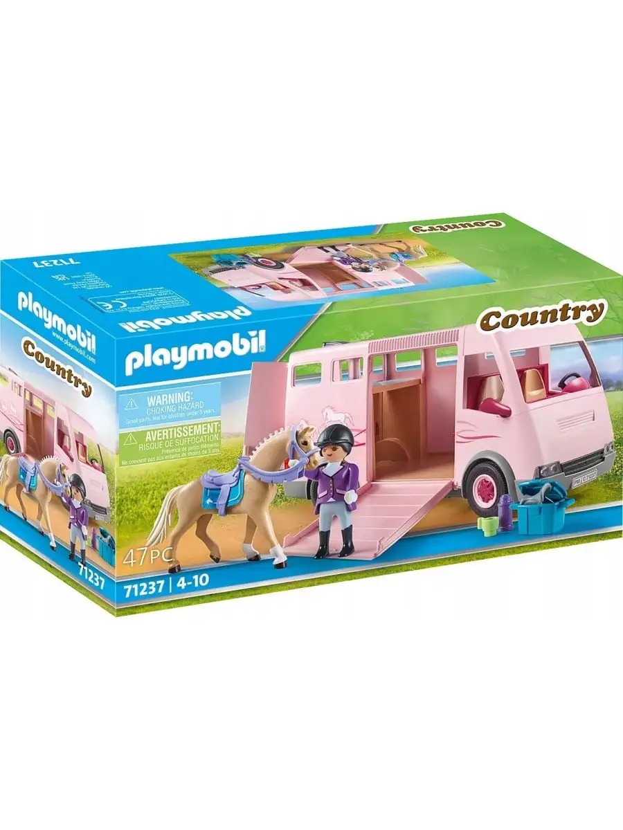 Конструктор Playmobil Country 71237 Автомобиль для перевозки лошадей