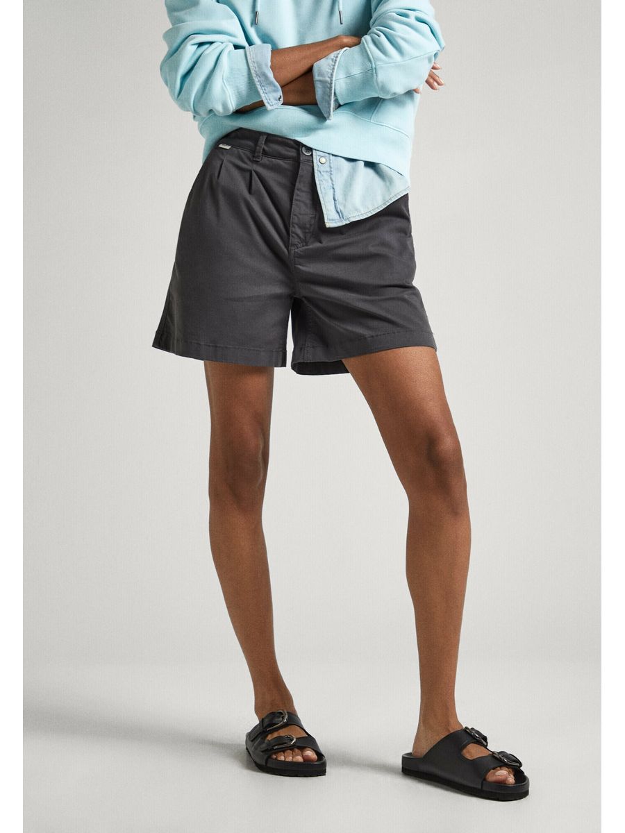 

Повседневные шорты женские Pepe Jeans London PE121S070 серые 28, Серый, PE121S070