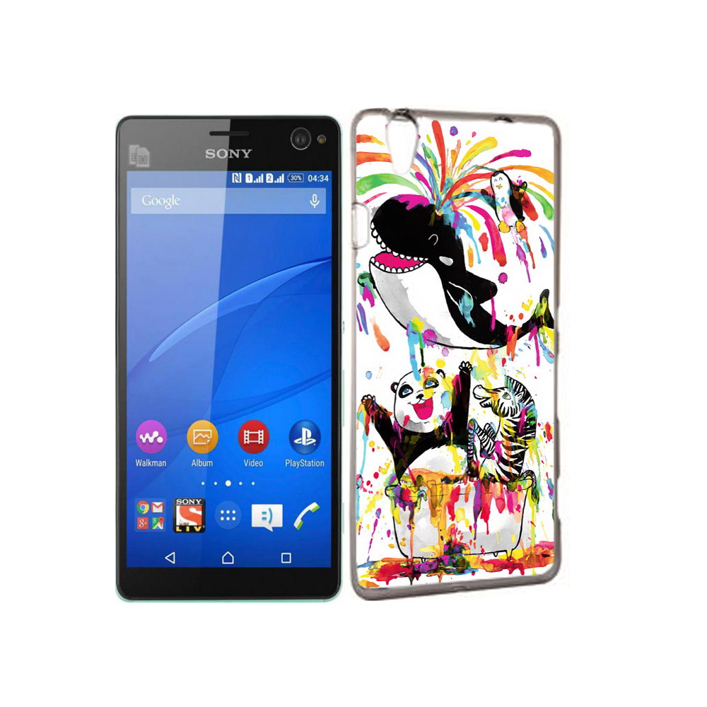 

Чехол MyPads Tocco для Sony Xperia C4 Хиппи кит, Прозрачный, Tocco
