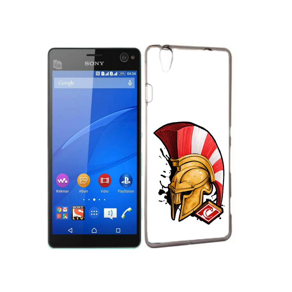 

Чехол MyPads Tocco для Sony Xperia C4 ФК спартак шлем, Прозрачный, Tocco