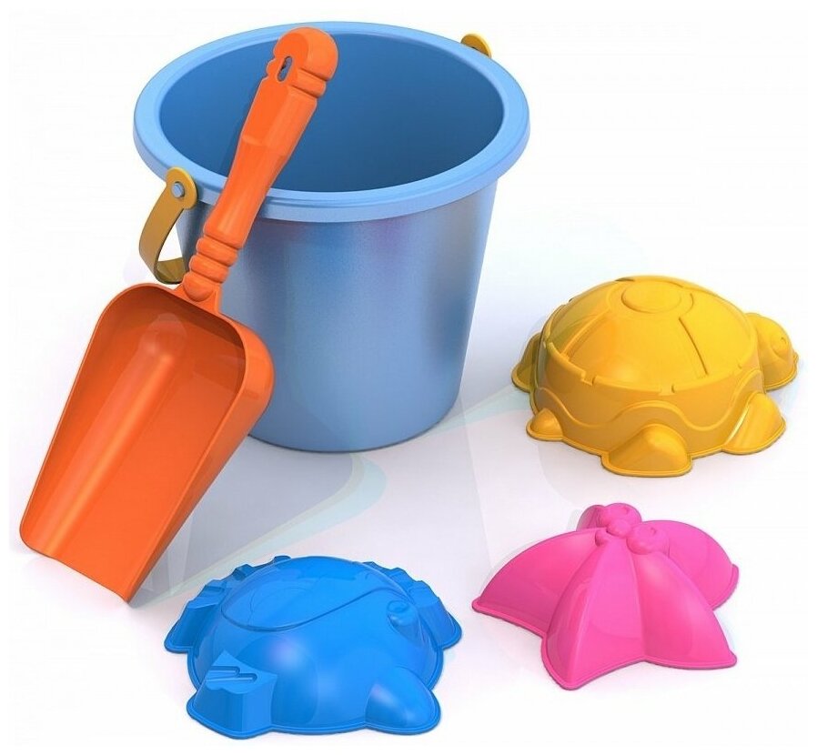 

Набор для песочницы AVEXELA Milano Sand Molds ведро, лопатка, 3 формочки, Sand Molds