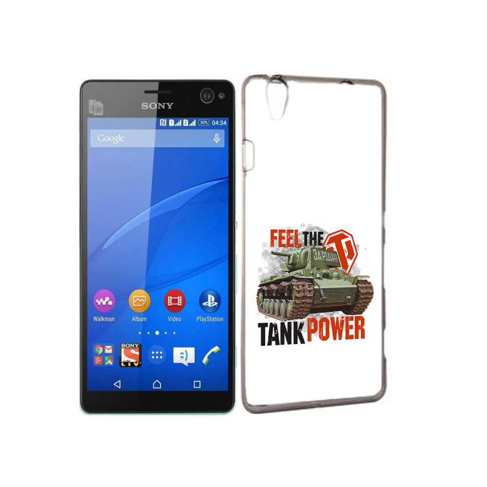 

Чехол MyPads Tocco для Sony Xperia C4 Танк, Прозрачный, Tocco