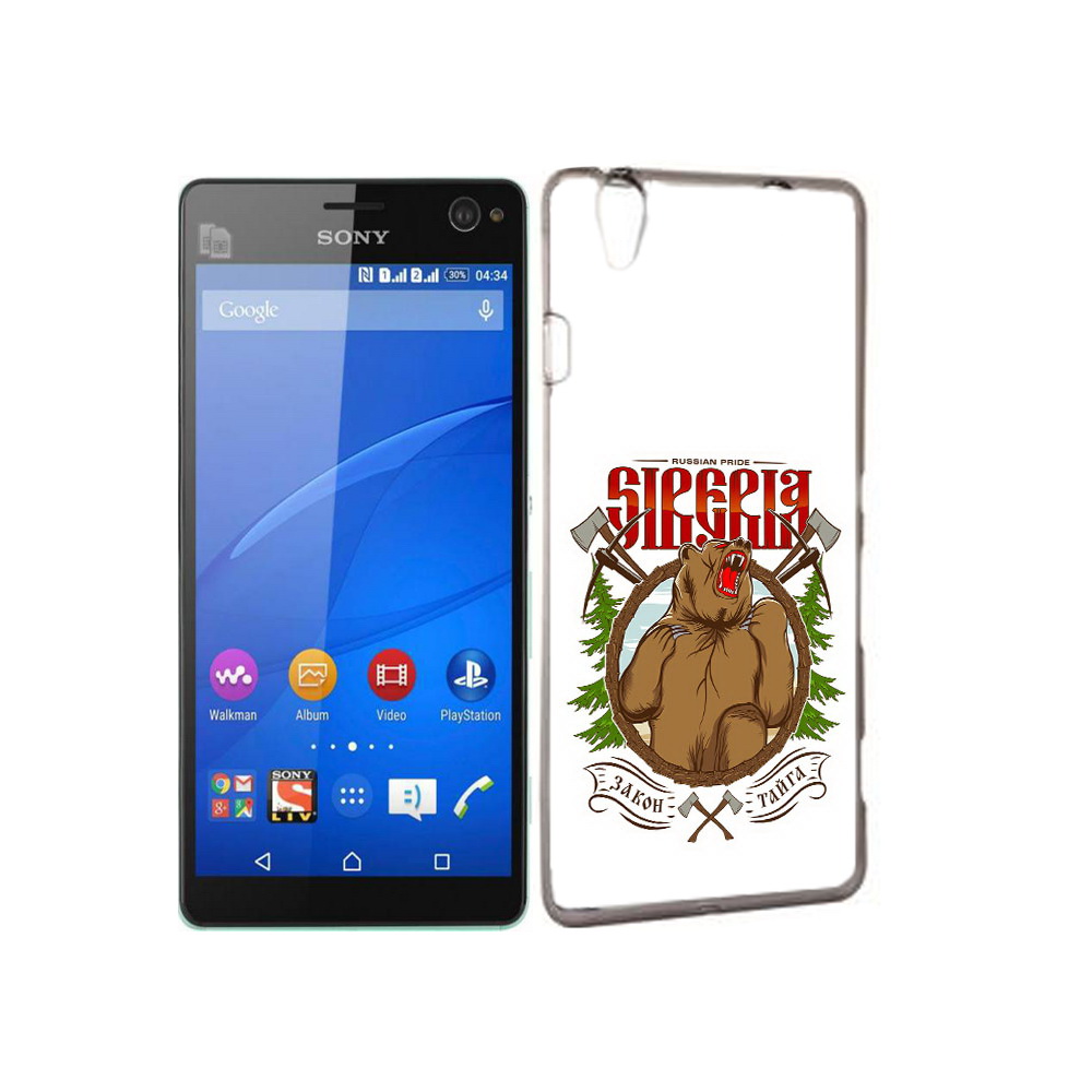 

Чехол MyPads Tocco для Sony Xperia C4 Тайга, Прозрачный, Tocco