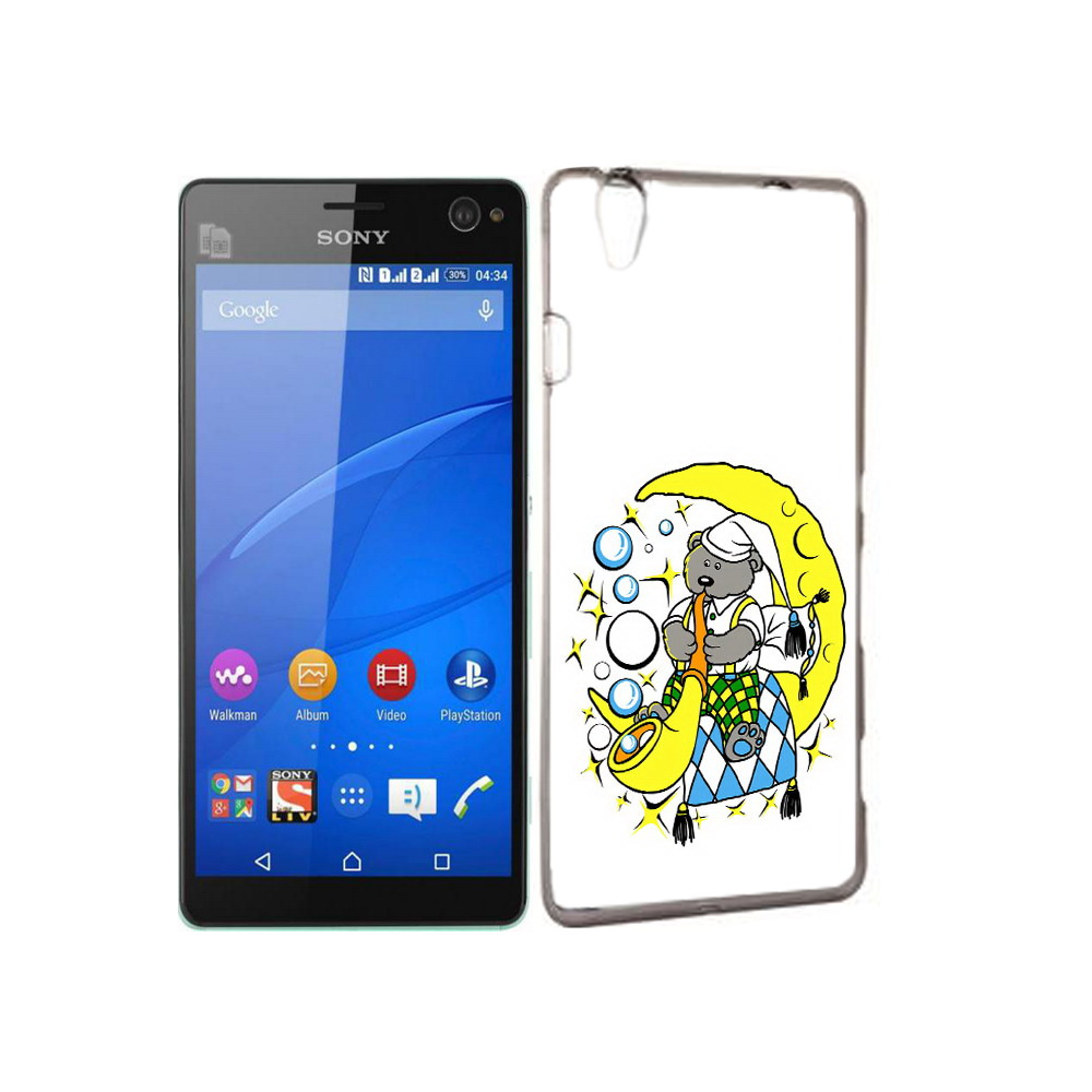 

Чехол MyPads Tocco для Sony Xperia C4 Сырная луна, Прозрачный, Tocco