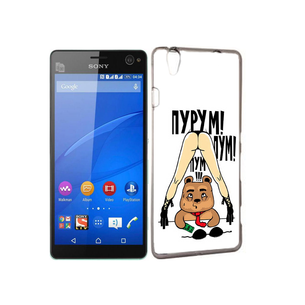 

Чехол MyPads Tocco для Sony Xperia C4 Пурум пум пум, Прозрачный, Tocco