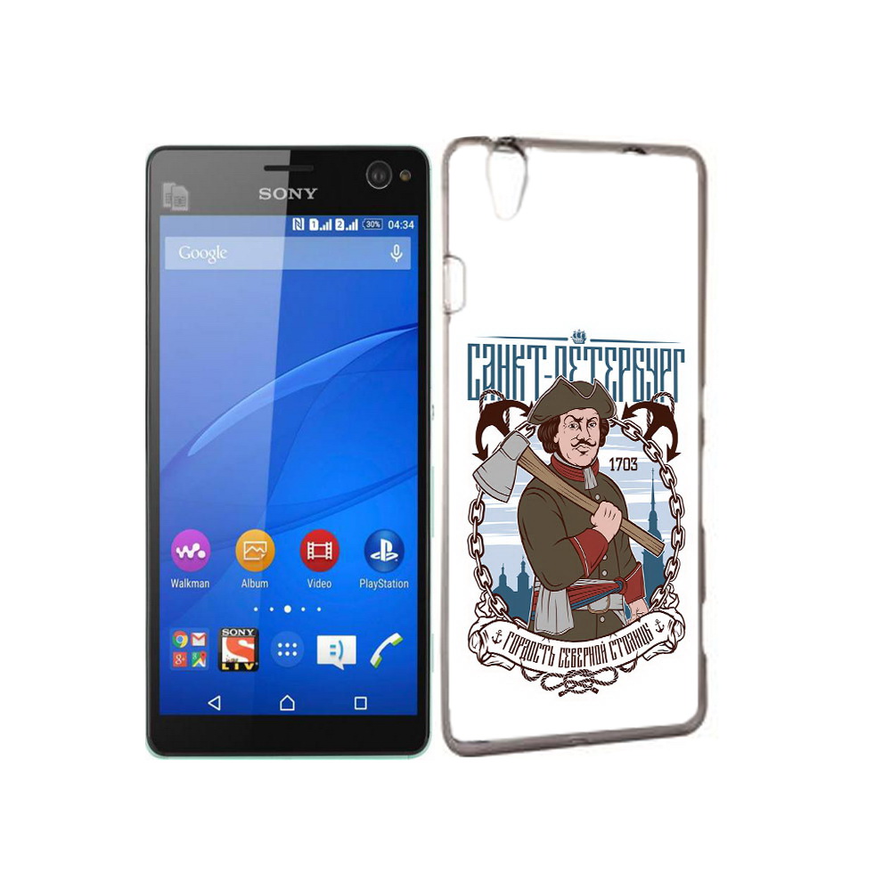 

Чехол MyPads Tocco для Sony Xperia C4 Петр первый, Прозрачный, Tocco