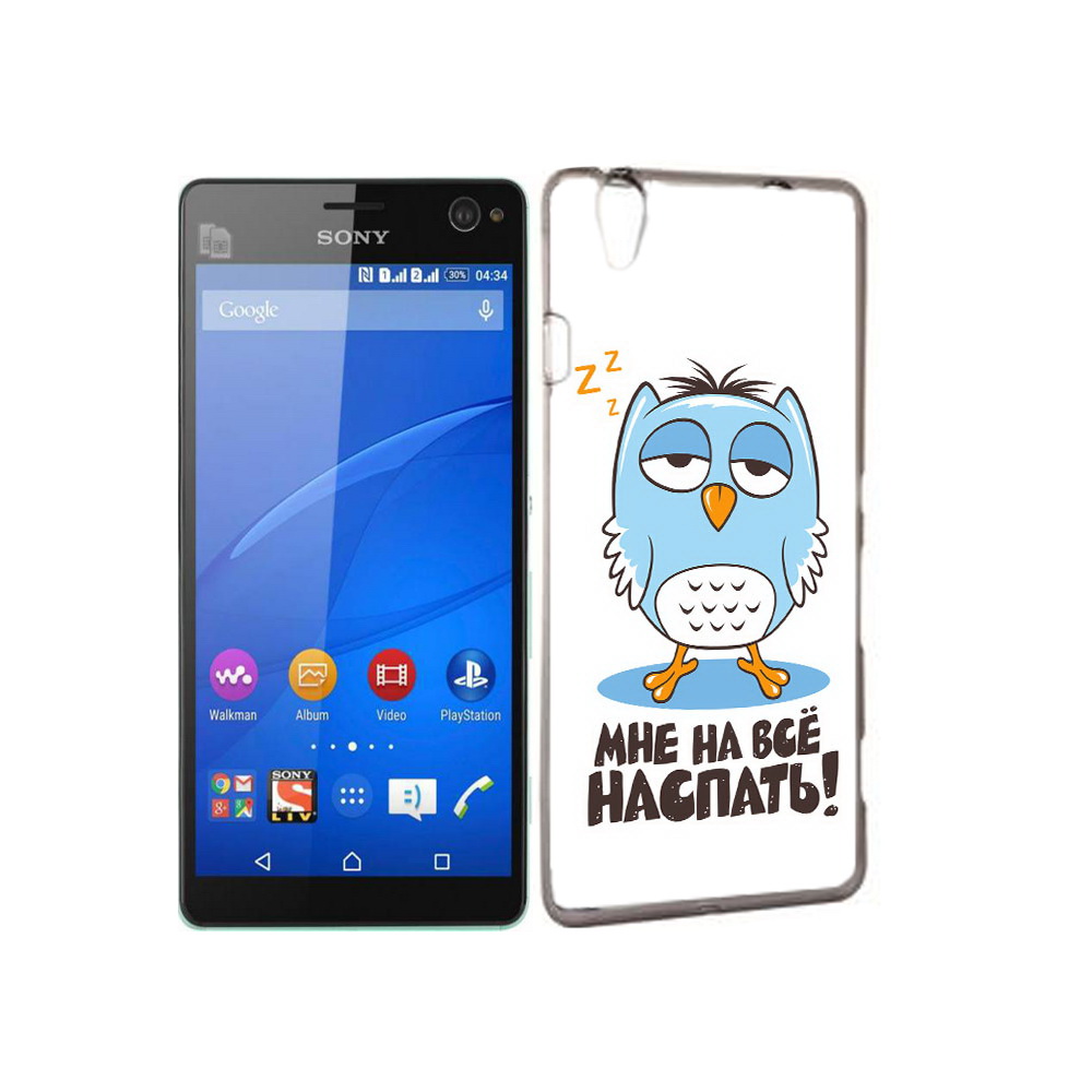 

Чехол MyPads Tocco для Sony Xperia C4 Мне на все наспать, Прозрачный, Tocco