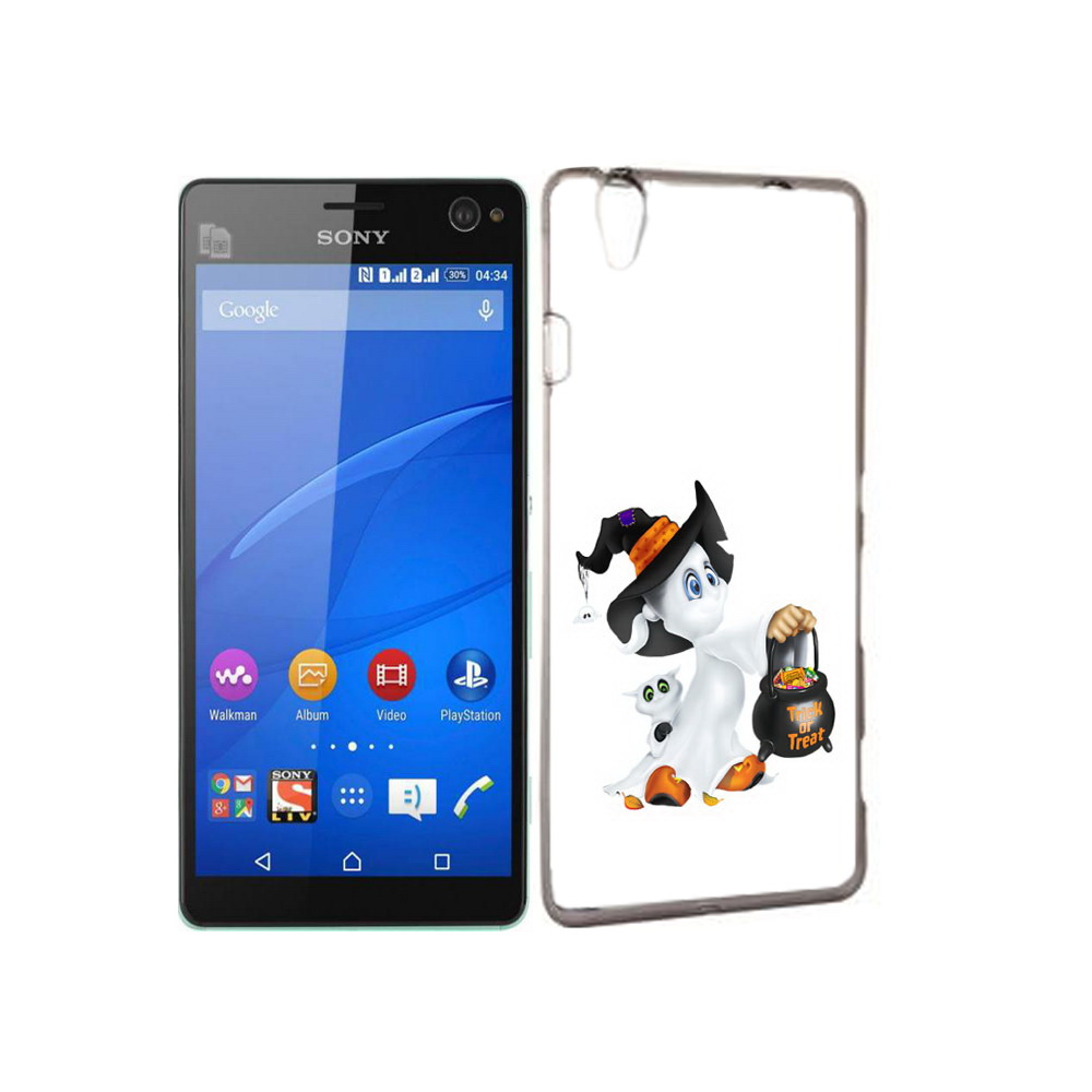 

Чехол MyPads Tocco для Sony Xperia C4 Маленький призрак, Прозрачный, Tocco
