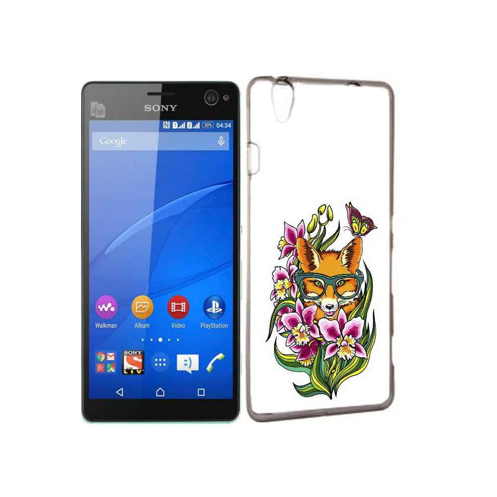 

Чехол MyPads Tocco для Sony Xperia C4 Лиса в цветах, Прозрачный, Tocco