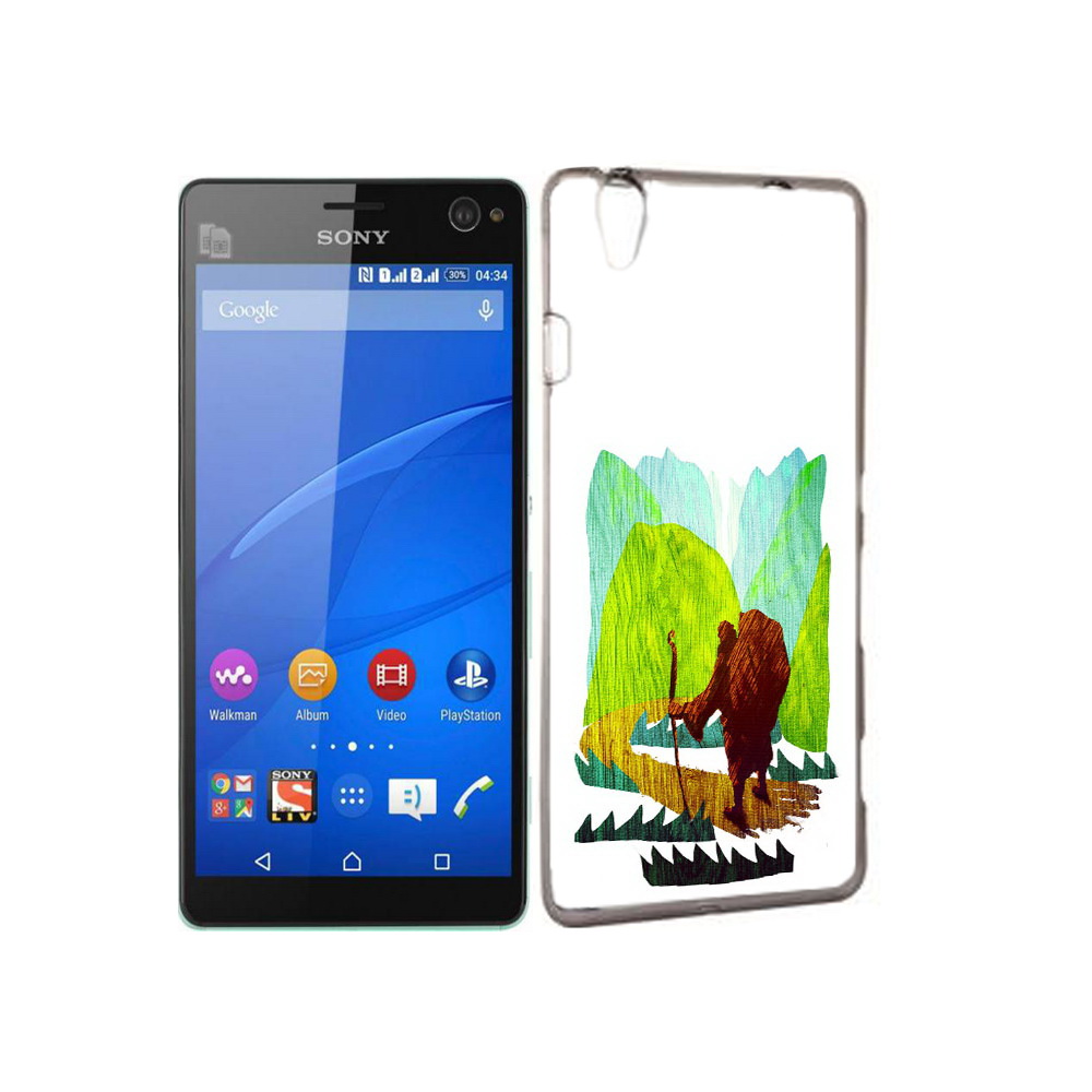 

Чехол MyPads Tocco для Sony Xperia C4 Лесная тропа, Прозрачный, Tocco