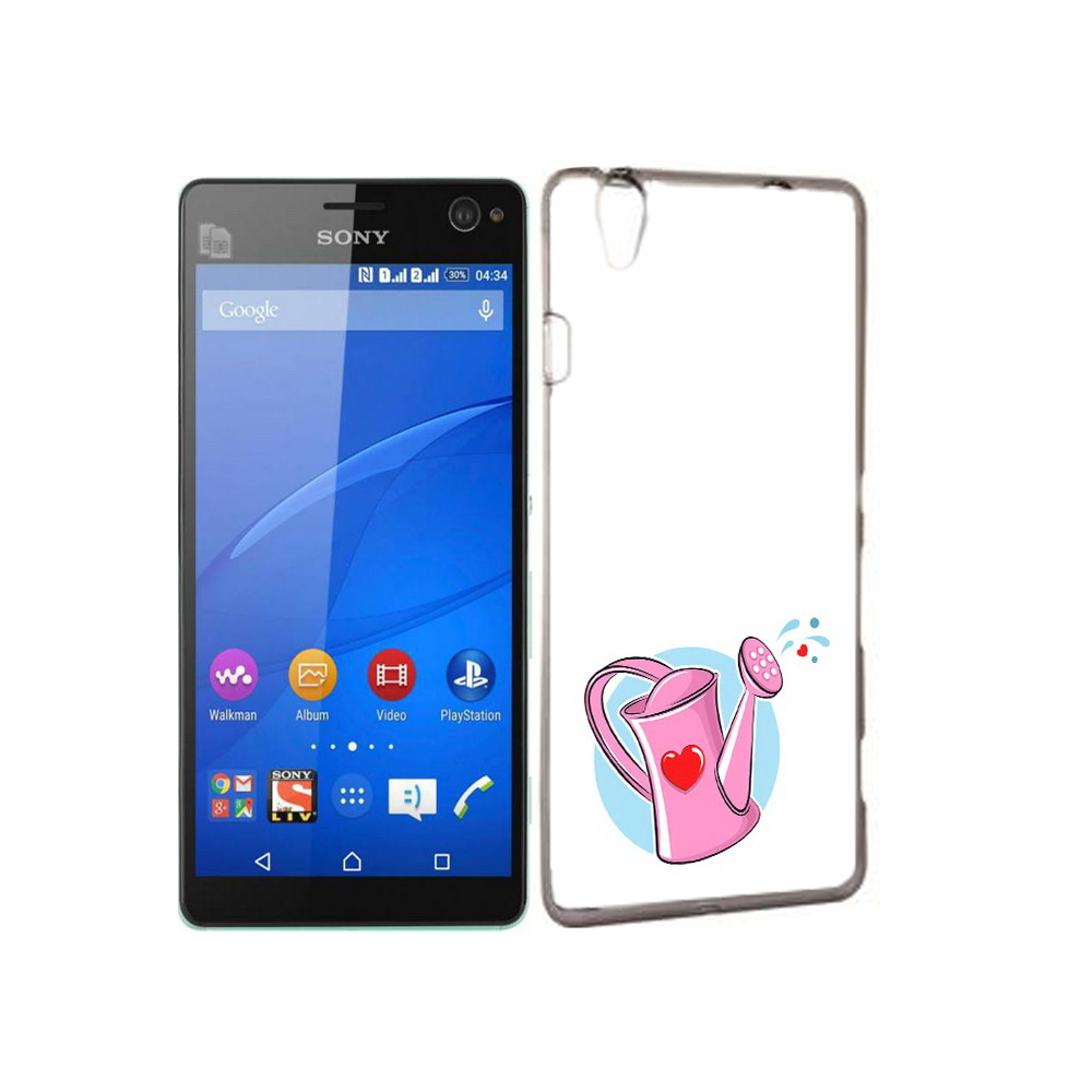 

Чехол MyPads Tocco для Sony Xperia C4 Лейка любви 14 февраля, Прозрачный, Tocco