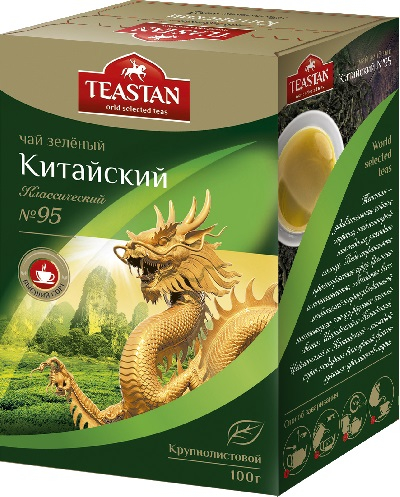 

Чай зеленый Teastan № 95 листовой 100 г