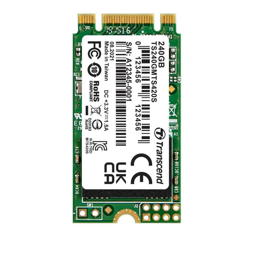

SSD накопитель TRANSCEND TS240GMTS420S 240ГБ, M.2 2242, SATA III