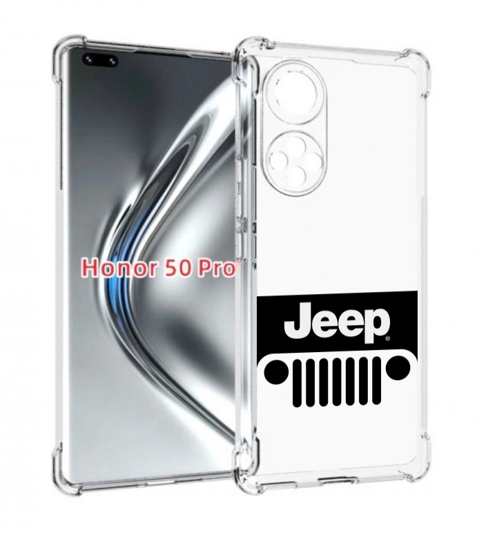 

Чехол бампер MyPads jeep-джип-3 мужской для Honor 50 Pro/, Прозрачный, Tocco