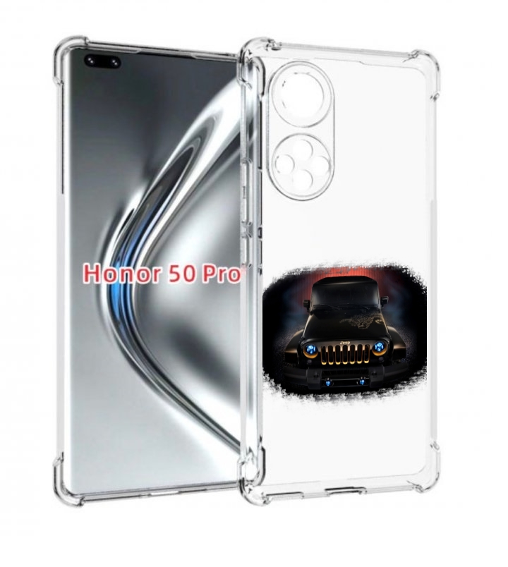 

Чехол бампер MyPads jeep джип 2 для Honor 50 Pro, Прозрачный, Tocco