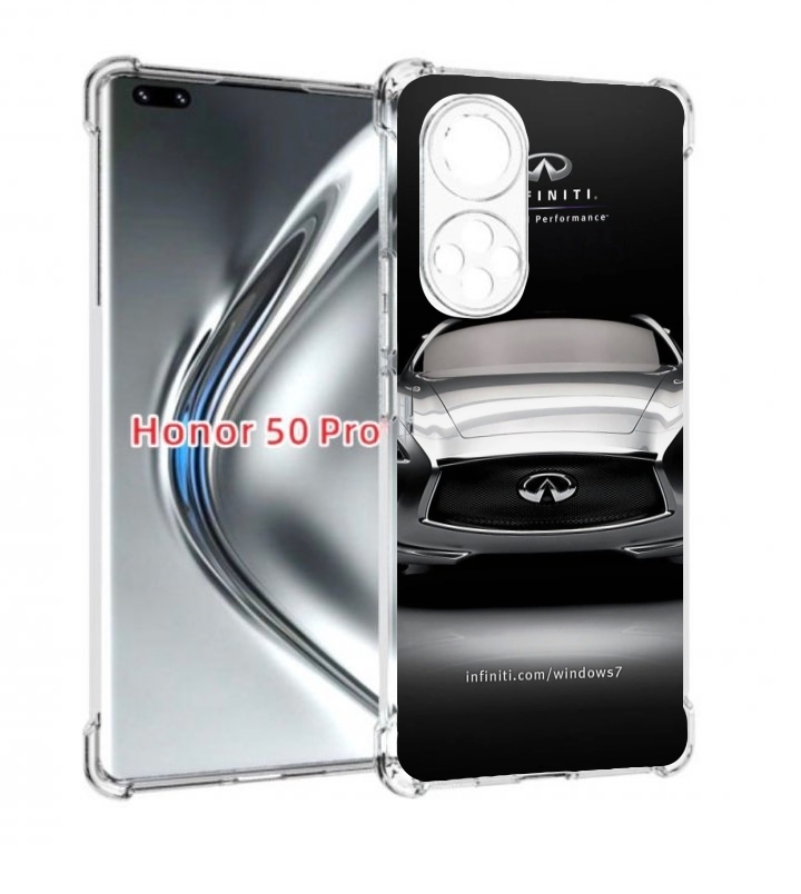 

Чехол бампер MyPads infiniti-инфинити-1 для Honor 50 Pro/, Прозрачный, Tocco