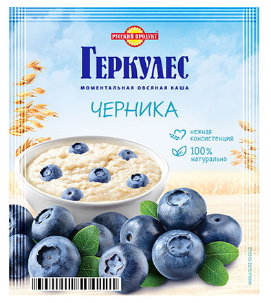 Каша геркулес Русский Продукт с черникой 35 г