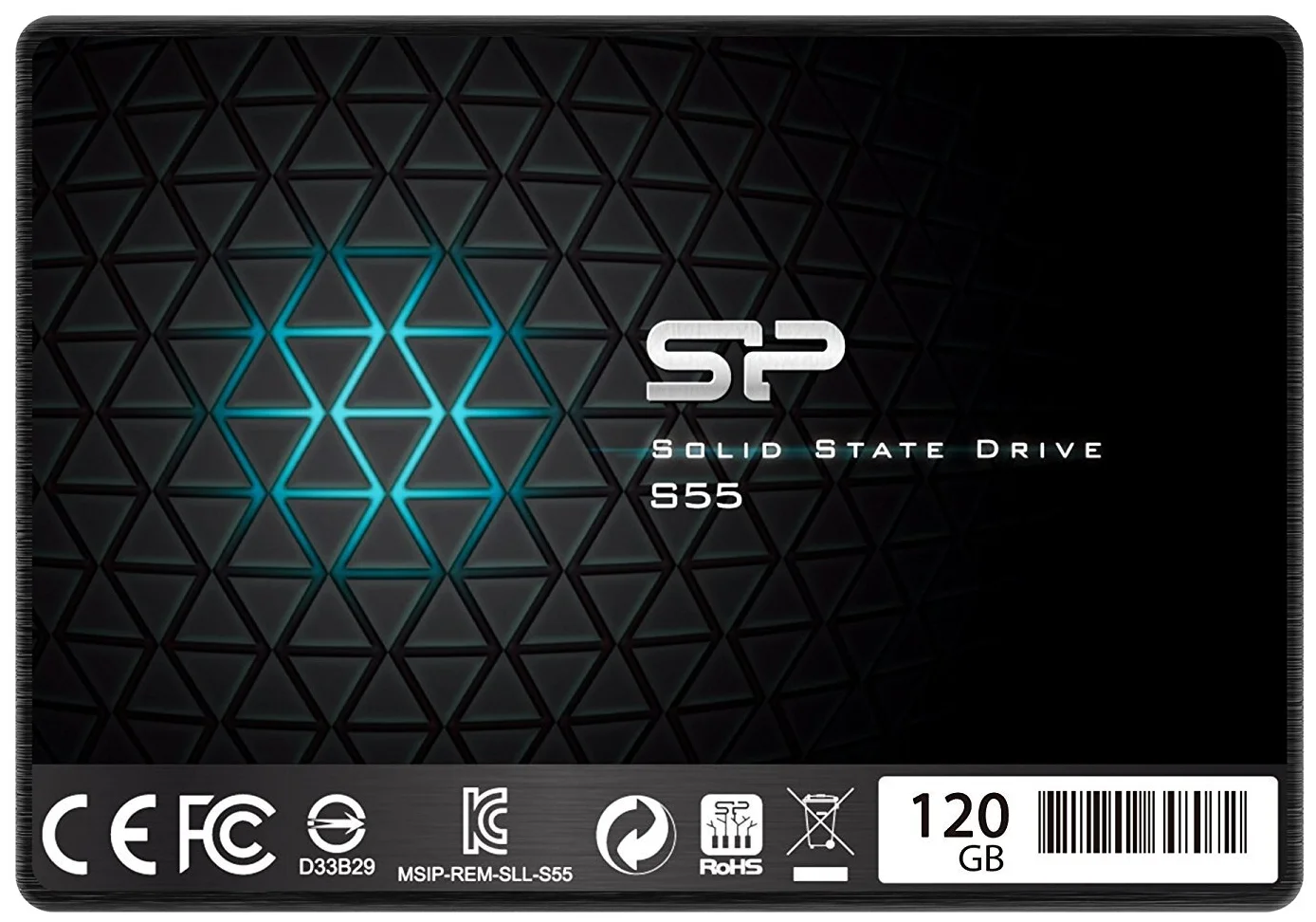 

SSD накопитель SILICON POWER Slim S55 SP120GBSS3S55S25 120Гб, 2.5", SATA III