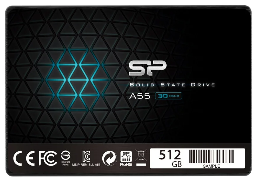 

SSD накопитель SILICON POWER Ace A55 SP512GBSS3A55S25 512ГБ, 2.5", SATA III