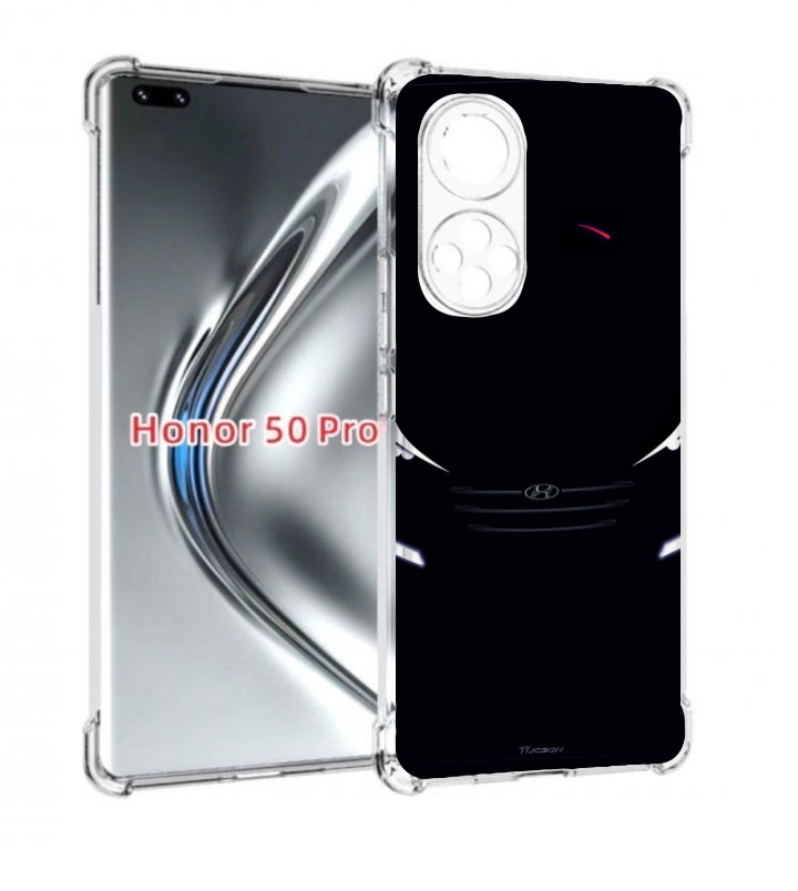 

Чехол бампер MyPads hyundai хендаи 1 для Honor 50 Pro/No, Прозрачный, Tocco