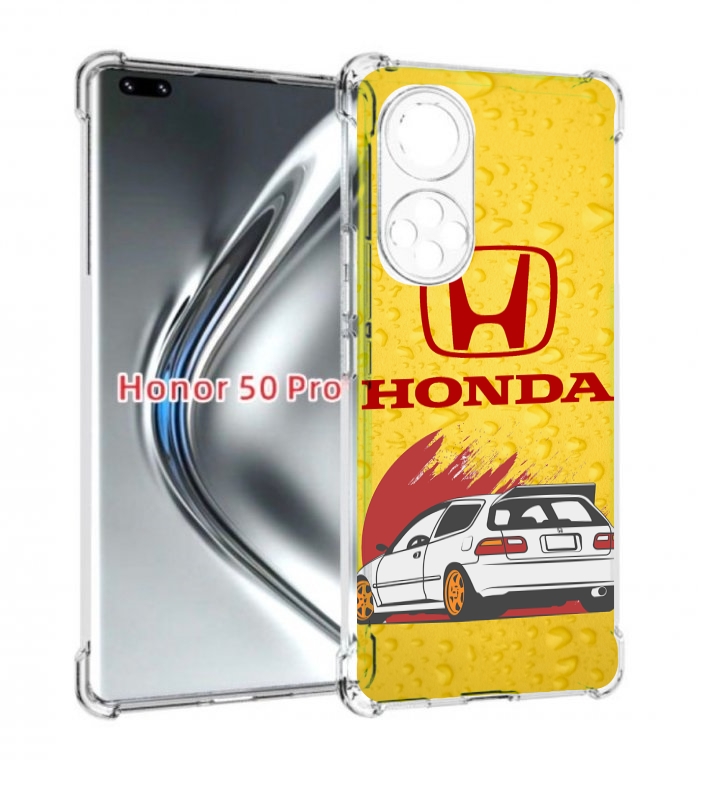 

Чехол бампер MyPads honda-motor для Honor 50 Pro/Nova 9 P, Прозрачный, Tocco