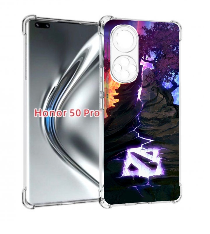 

Чехол бампер MyPads dota 2 логотип для Honor 50 Pro/Nova, Прозрачный, Tocco