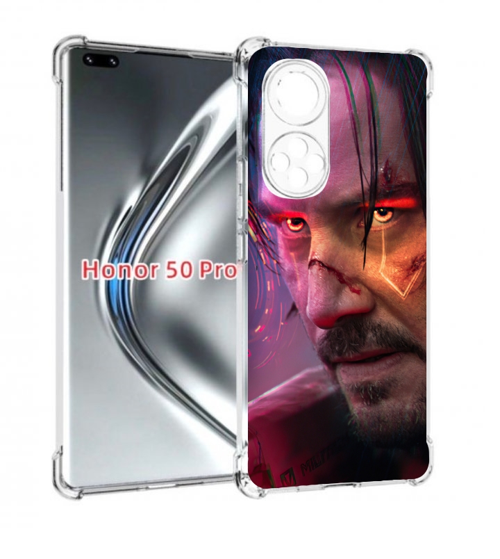 

Чехол бампер MyPads cyberpunk 2077 Джонни Сильверхенд для Huawei, Прозрачный, Tocco