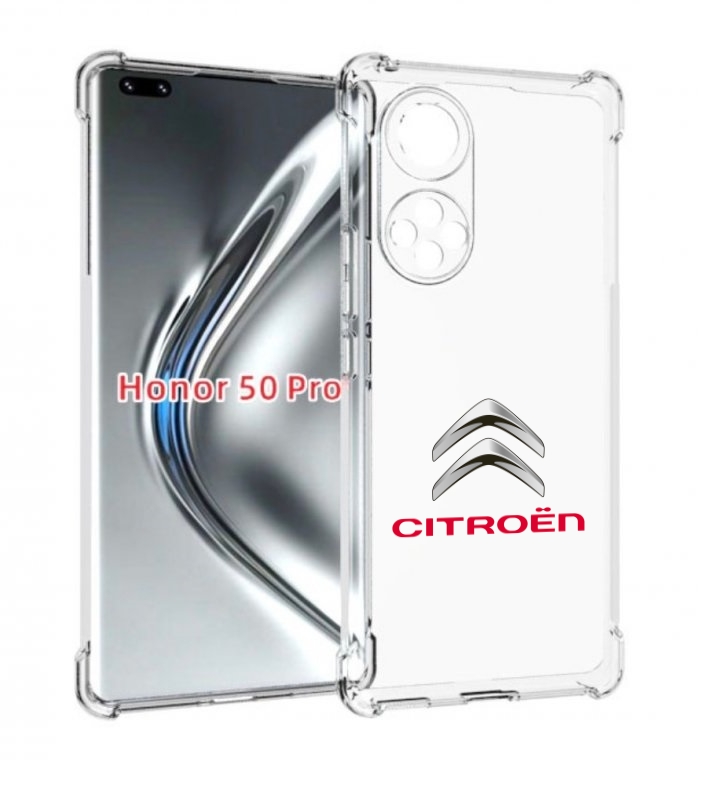 

Чехол бампер MyPads citroen-3 мужской для Honor 50 Pro/No, Прозрачный, Tocco