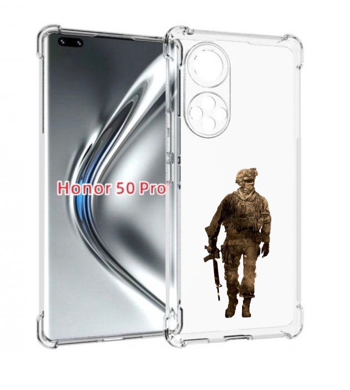

Чехол бампер MyPads call-of-duty мужской для Honor 50 Pro, Прозрачный, Tocco