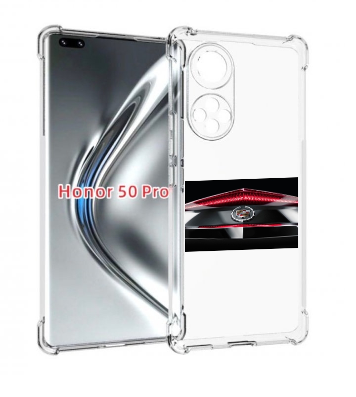 

Чехол бампер MyPads cadillac 3 мужской для Honor 50 Pro/N, Прозрачный, Tocco