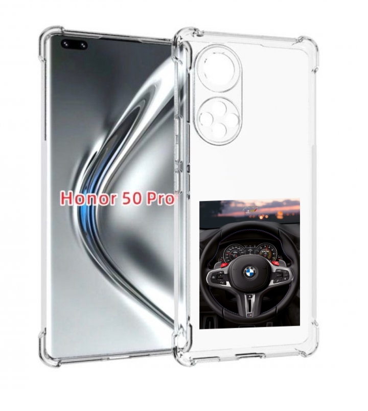 

Чехол бампер MyPads bmw 4 мужской для Honor 50 Pro/Nova 9, Прозрачный, Tocco