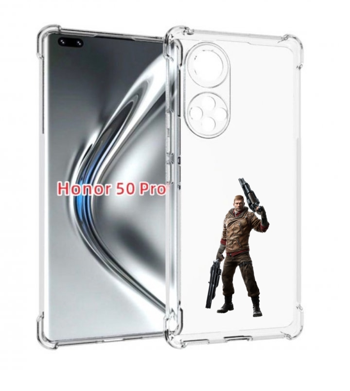 

Чехол бампер MyPads Wolfenstein для Honor 50 Pro., Прозрачный, Tocco