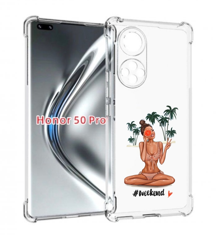 

Чехол бампер MyPads Weekend для Honor 50 Pro/Nova 9 Pro п, Прозрачный, Tocco