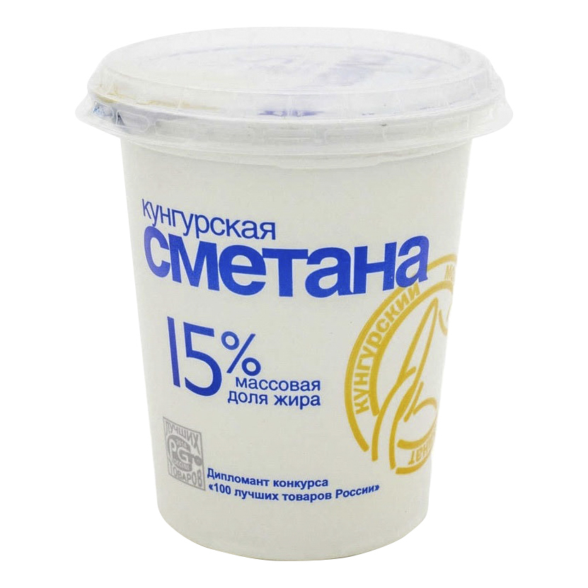 

Сметана Кунгурский молочный комбинат 15% 300 г