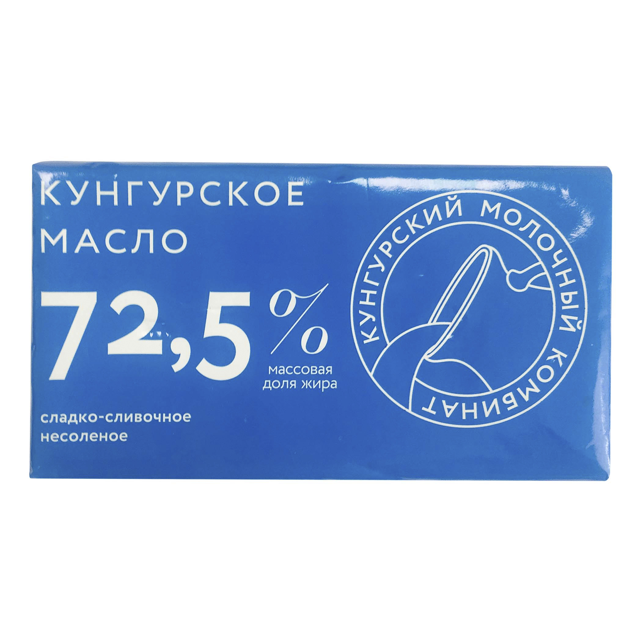 фото Масло сладко-сливочное кунгурский молочный комбинат несоленое 72,5% 160 г