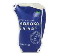 

Молоко 3,4 - 4,5% пастеризованное 800 мл Кунгурский молочный комбинат Отборное