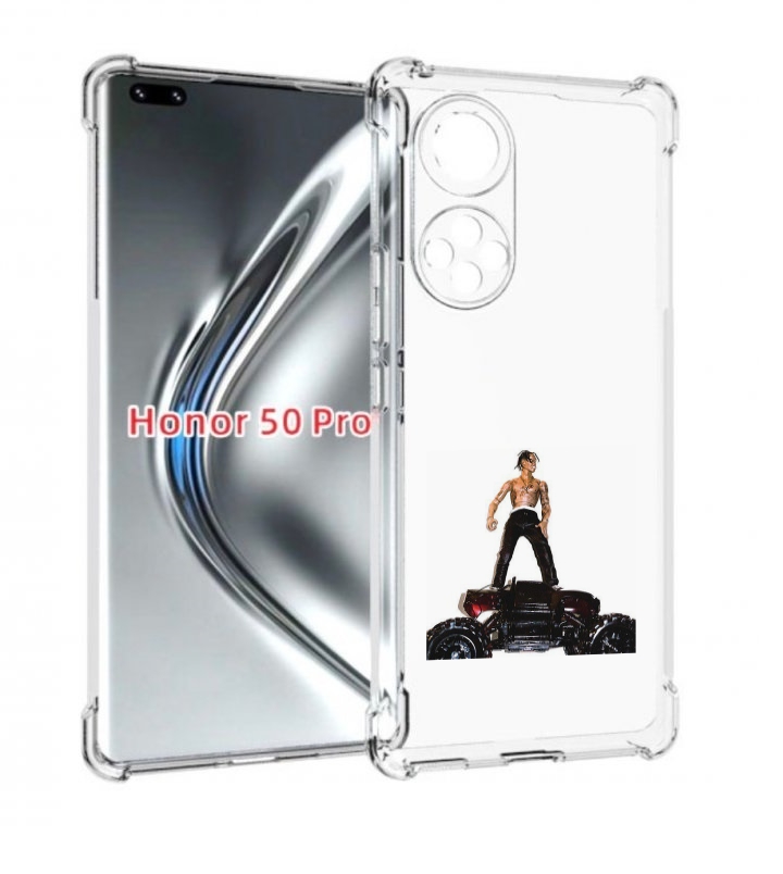 

Чехол бампер MyPads Travis Scott - Rodeo для Honor 50 Pro, Прозрачный, Tocco