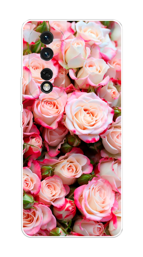 

Чехол на Honor 80 Pro "Много роз", Розовый, 6120450-2