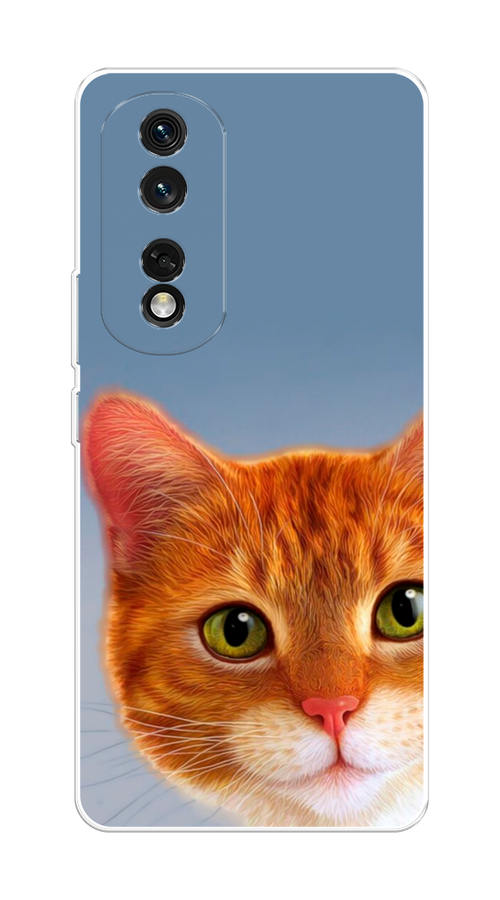 

Чехол на Honor 80 Pro "Любопытный котик", Коричневый, 6120450-1