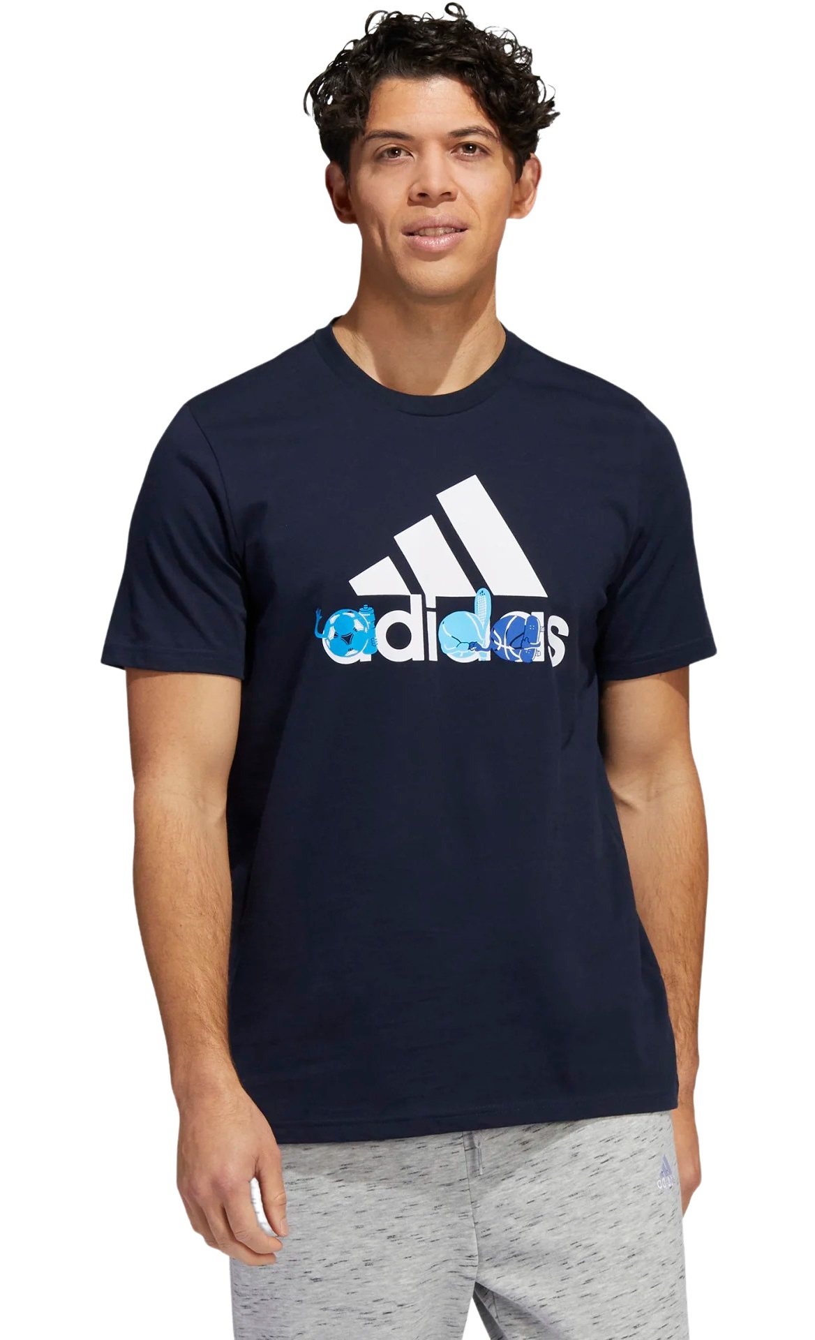 

Футболка мужская Adidas HE4836 синяя 3XL, HE4836