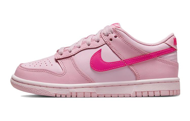 

Кеды унисекс Nike Dunk Low Triple Pink GS розовые 35.5 EU, Розовый, Dunk Low Triple Pink GS