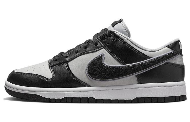 

Кеды унисекс Nike Dunk Low retro chenille swoosh серые 42.5 EU, Серый, Dunk Low retro chenille swoosh