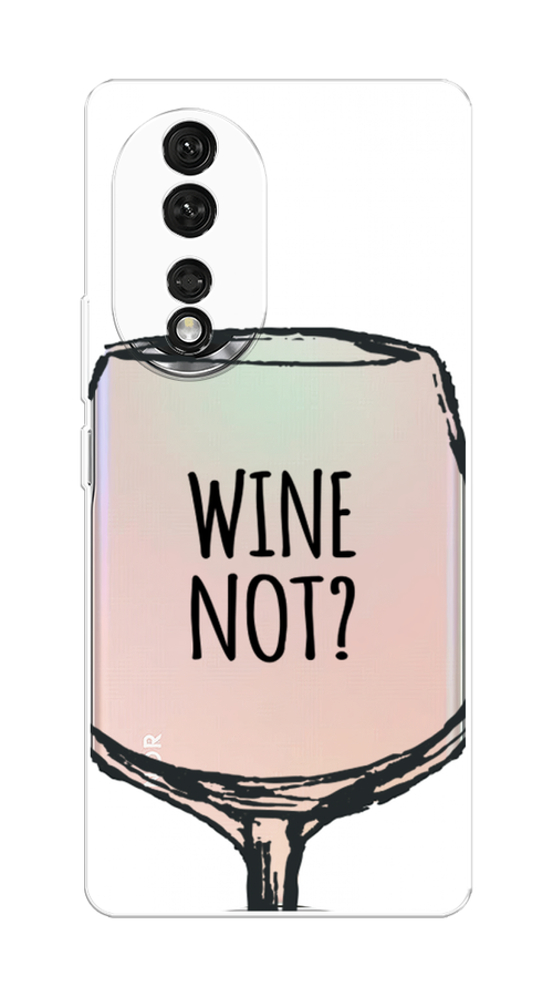

Чехол на Honor 80 "Wine not white", Белый, 6120350-6