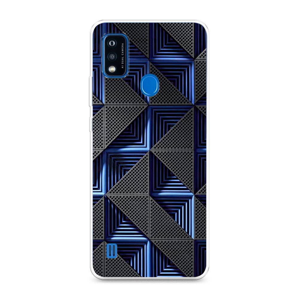 

Чехол на ZTE Blade A51 "IBM", Серый;синий, 134550-3