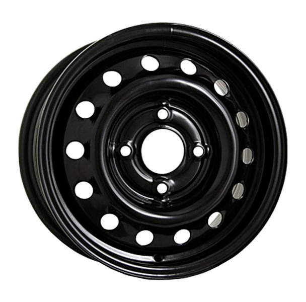 фото Колесный диск r15 4x100 6j et40 d60,1 accuride renault logan 2 / lada xray черный глянец