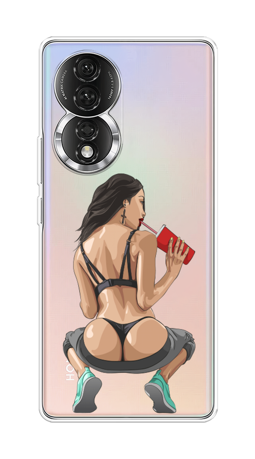 

Чехол на Honor 80 "Сочные булочки", Бежевый;красный;черный, 6120350-6