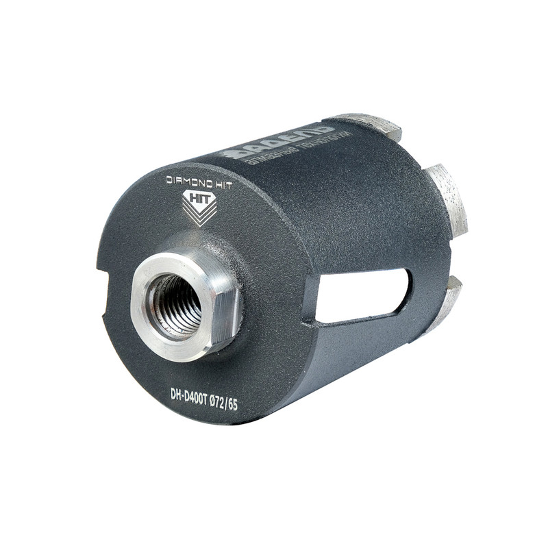 

Алмазная коронка по бетону DIAMOND HIT T-серия DH-D 72 мм боковое пылеудаление + шаблон, Diamond Hit Т-Серия